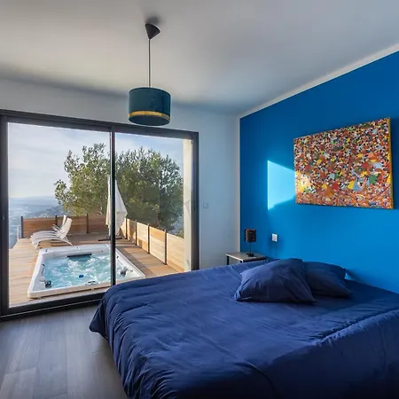 4 Etoiles Vue Sur Les Iles D'or Sea And Mountain Pleasure Vue 180 Villa