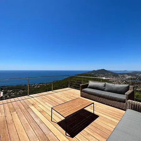 4 Etoiles Vue Sur Les Iles D'or Sea And Mountain Pleasure Vue 180 Villa Carqueiranne
